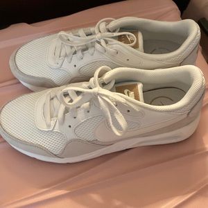 NIKE Air white & tan sneakers. - Women